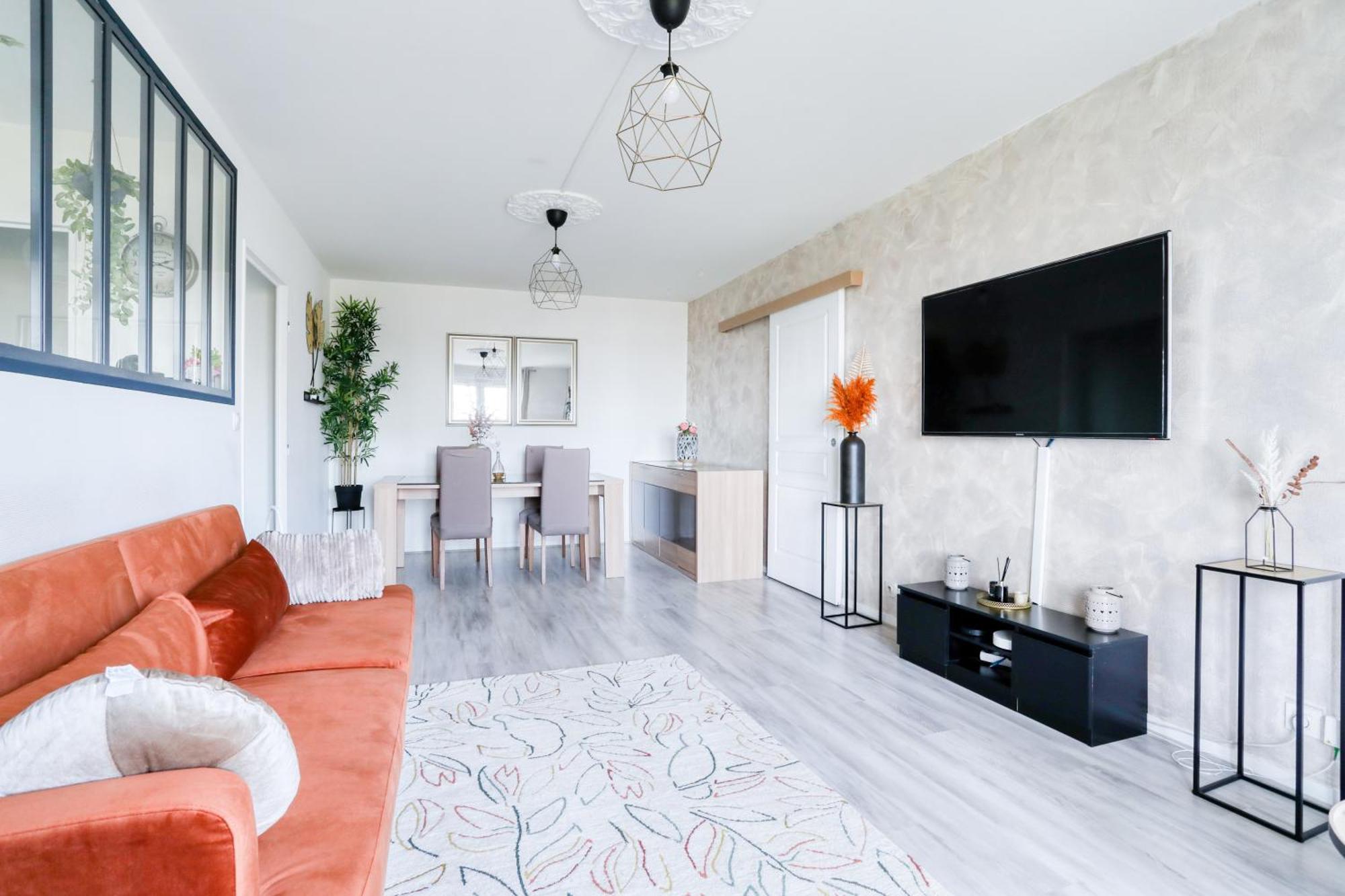 Le Warm Cocon - Spacieux T3 - 5 Personnes - Wifi Et Parking Rosny-sous-Bois Exterior foto